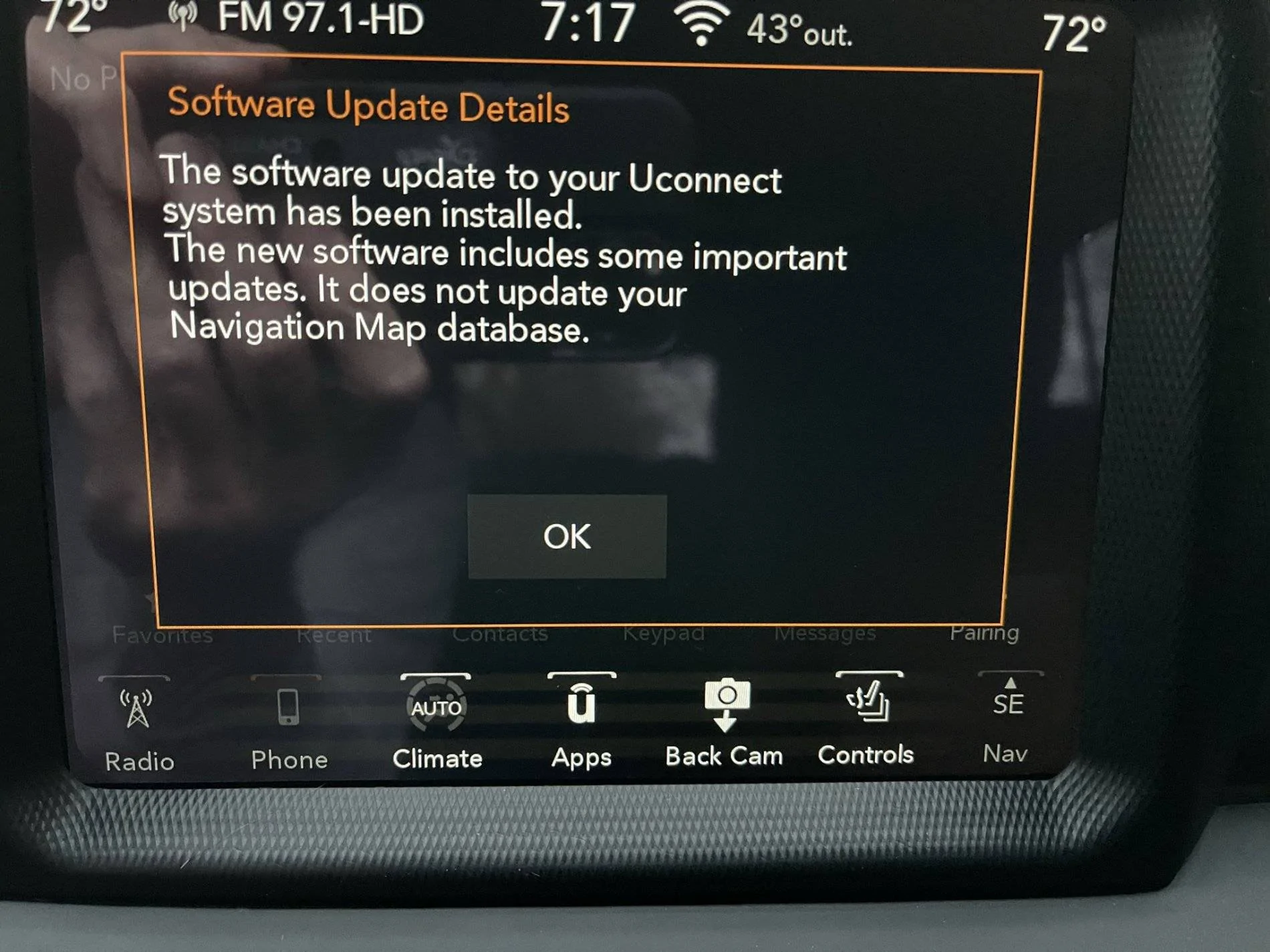 Jeep Wrangler JL Received Uconnect update message. Anyone know details? C9621601-7BF0-4DBD-9CE3-3ADCC335228C