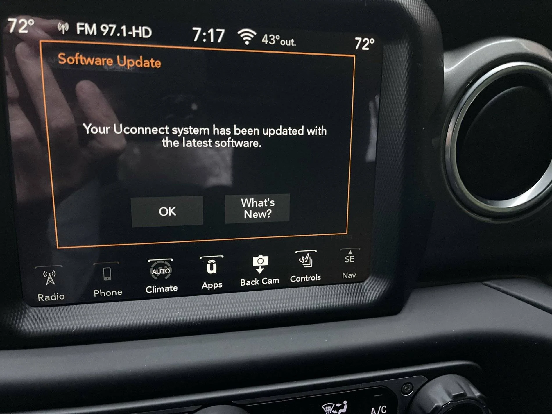 Jeep Wrangler JL Received Uconnect update message. Anyone know details? 68411380-7583-419D-9E9E-4097B09C3DDD