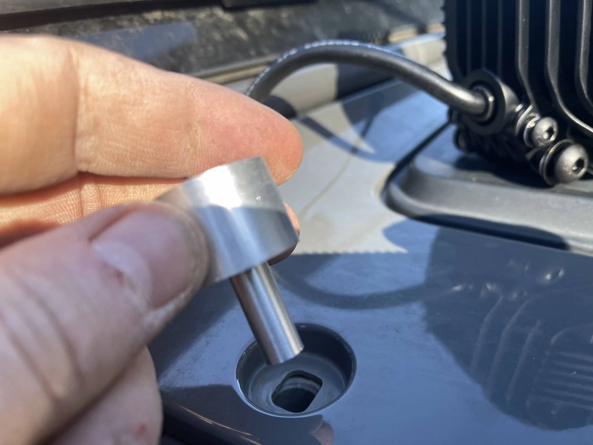 Jeep Wrangler JL KC HiLites Flex Era 4 install IMG_0316