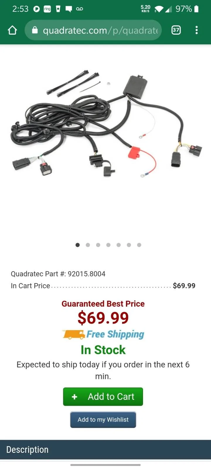Jeep Wrangler JL Tow Harness Install Screenshot_20210305-145337