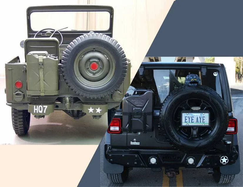 Jeep Wrangler JL Spare / Gas Can Mounting Question Split Screen
