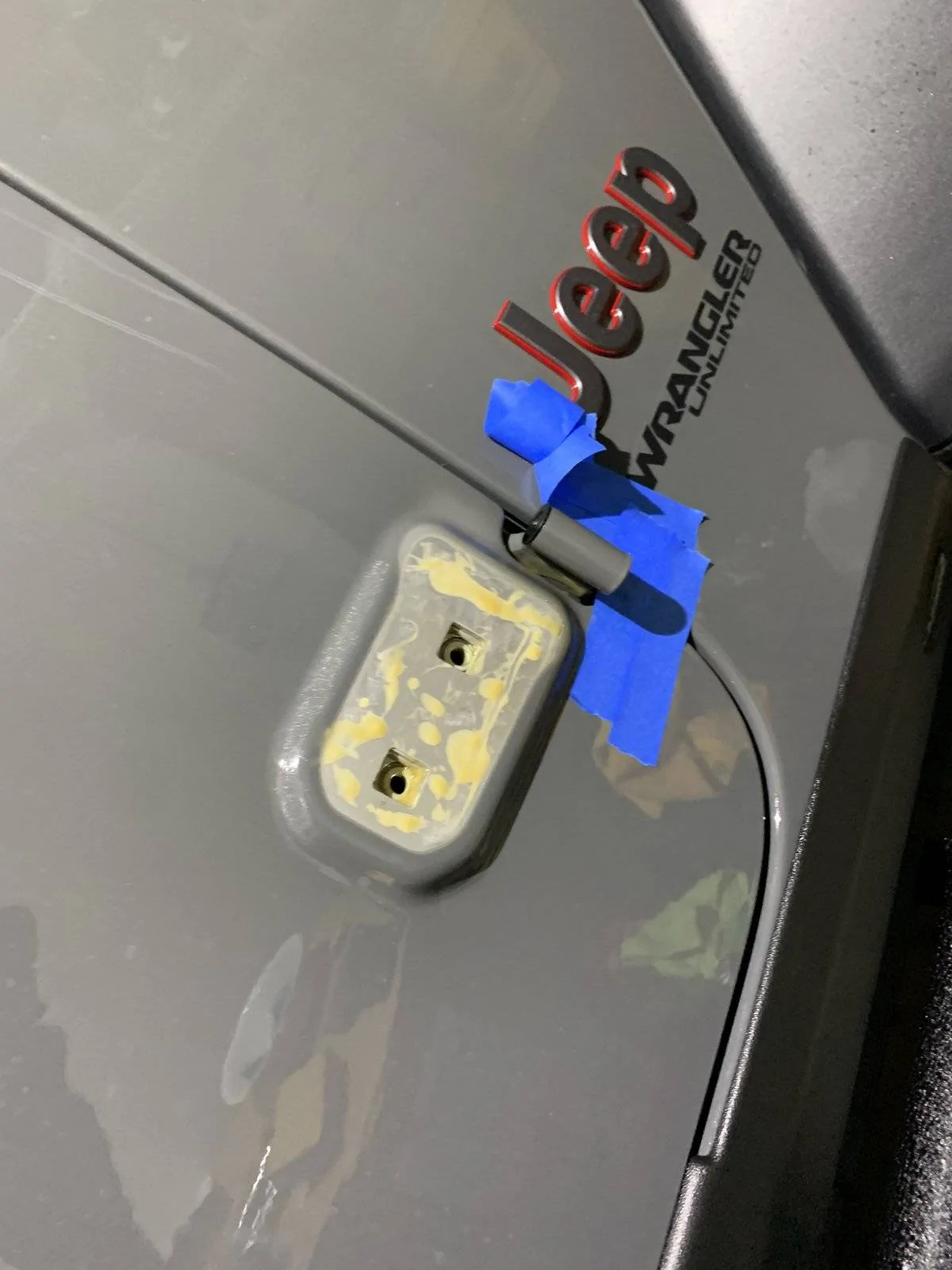 Jeep Wrangler JL Bubbles in Paint at Door Hinges 3EC06A37-2AC4-4BB8-B336-85BAF5AF64B6