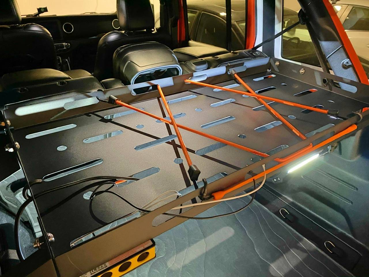 Jeep Wrangler JL Interior Rear Storage Rack Install 858E6EAC-C4EB-4332-ACFB-DFBCE48E88A0