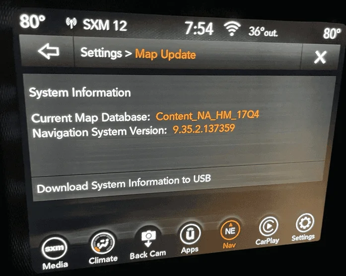 Jeep Wrangler JL Upgrading maps for Uconnect? ma