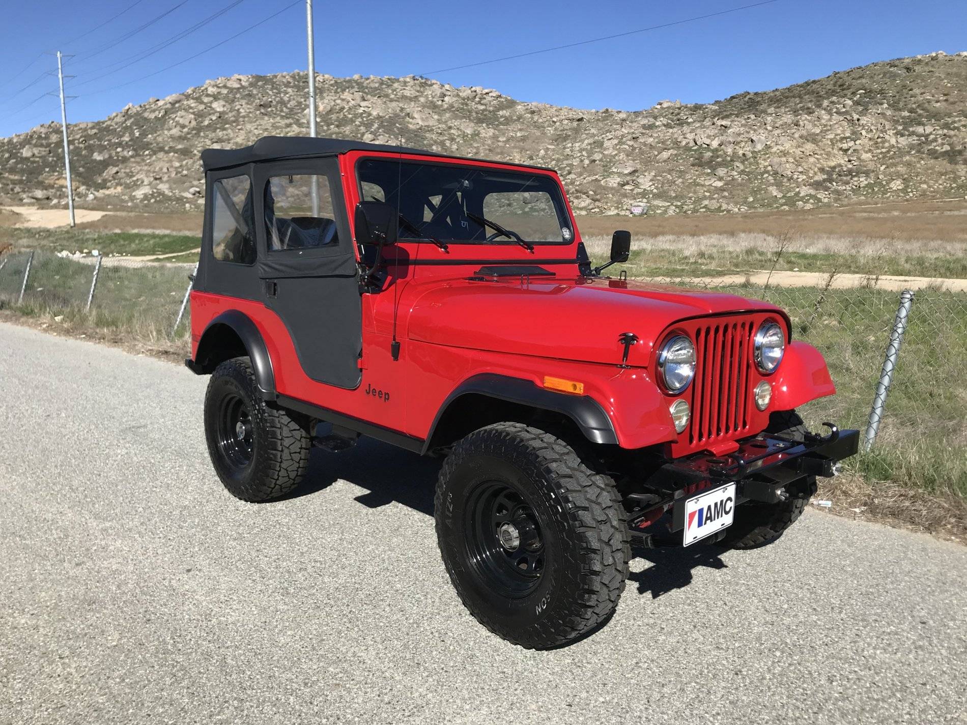 Jeep Wrangler JL 1980 CJ-5 Restored & CA Compliant Front 1.JPG