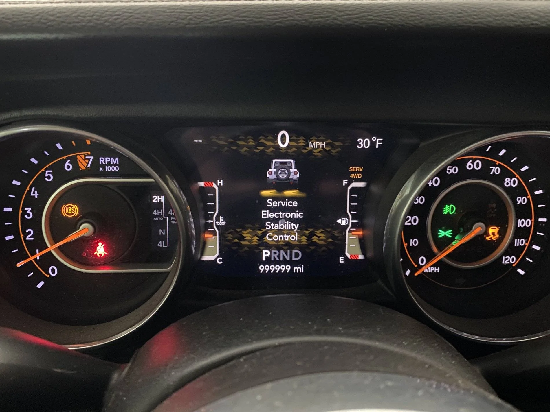 Jeep Wrangler JL ABS - Traction Control - Serv 4WD - Service Stability Control multi-errors solved IMG_3957
