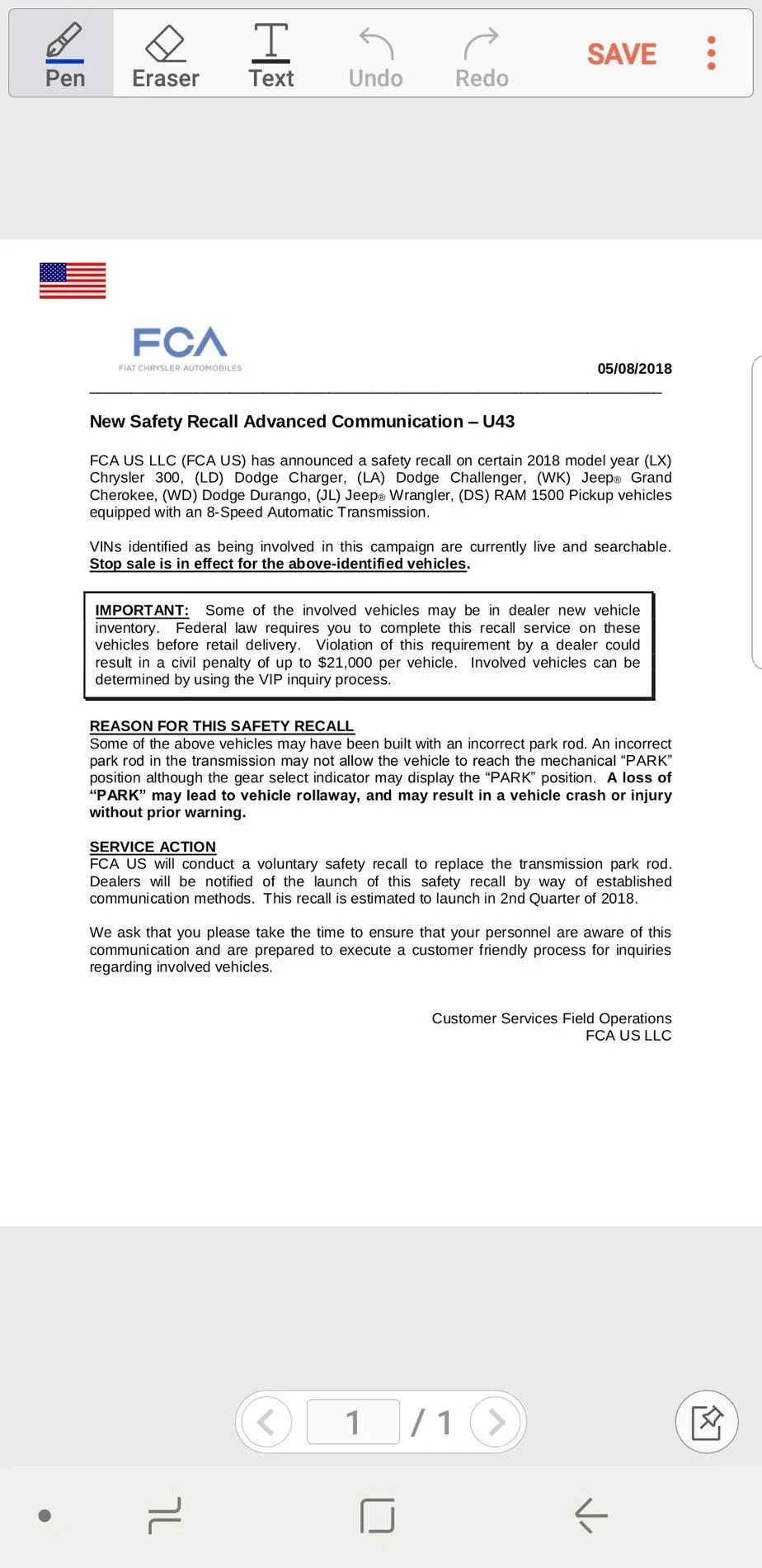 Jeep Wrangler JL Put it in park recall? Screenshot_20180510-113306_Write on PDF
