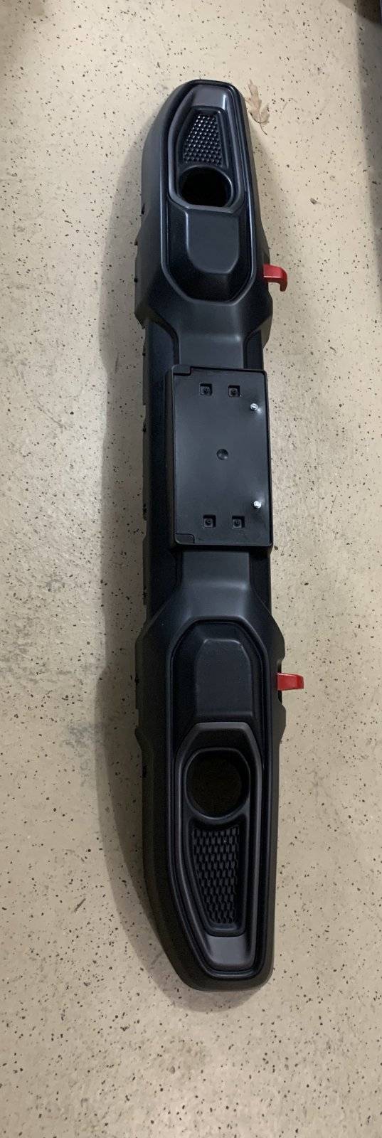 Jeep Wrangler JL Rubicon stock plastic front bumper AC726366-5D57-4070-AEDA-D06AE7AEC963