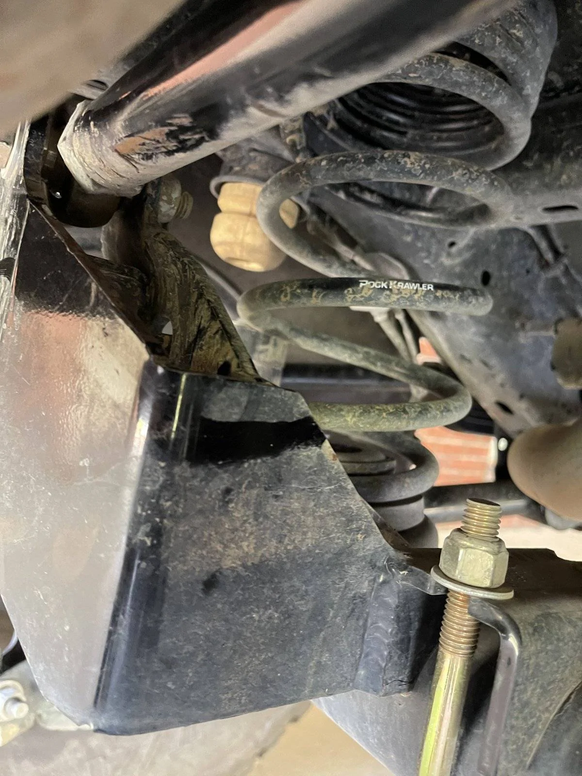 Jeep Wrangler JL Rock Krawler rear track bar hitting bracket. 1E09A667-D7E7-4725-803C-1F07D909CE02