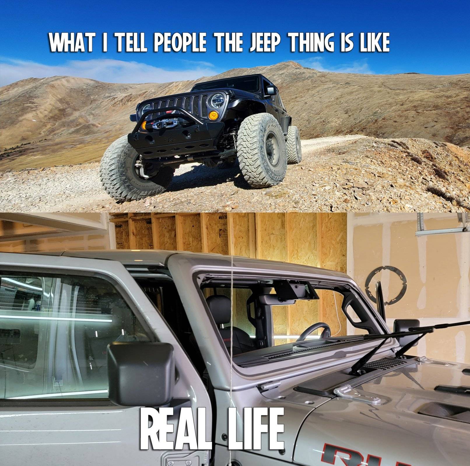 Jeep Wrangler JL Cracked Windshield Club RLJT