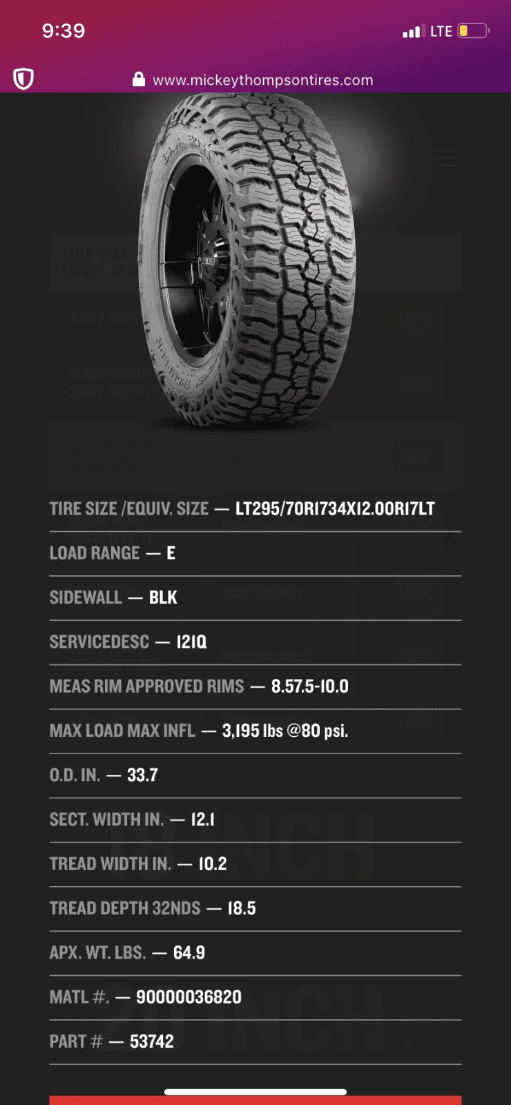 Jeep Wrangler JL Mickey Thomson Baja Boss A/T ordered F03E90B3-82BF-4D9C-80C5-A0CB6A91FFA2