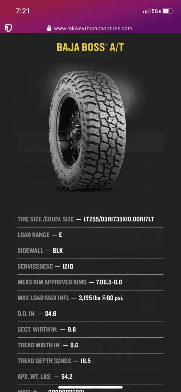 Jeep Wrangler JL 35x10" Tire? 131990F6-0BFA-4333-A9FC-2A49E15C313A