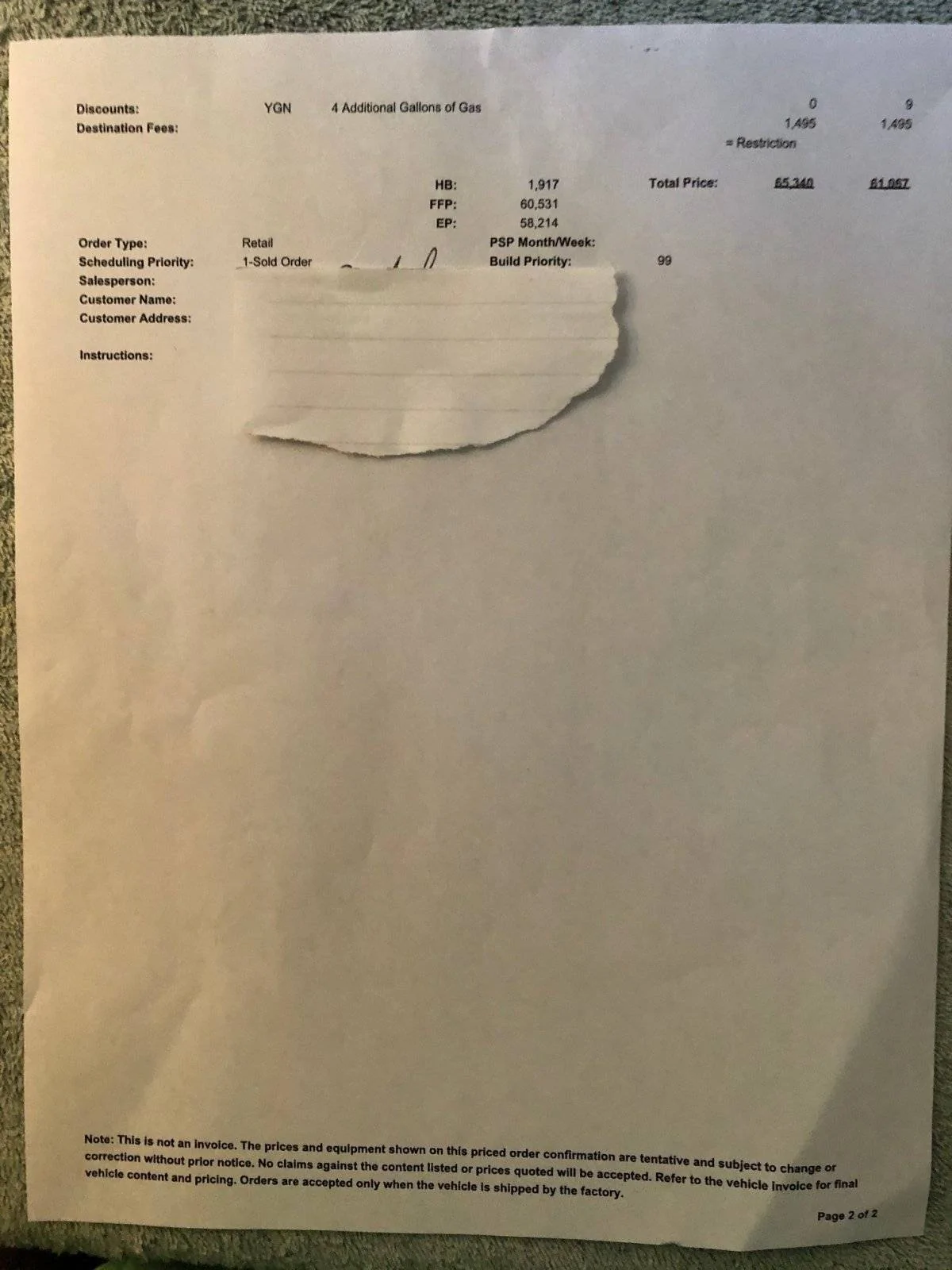 Jeep Wrangler JL Ordered a 2-Door Rubicon Jeep order pg2