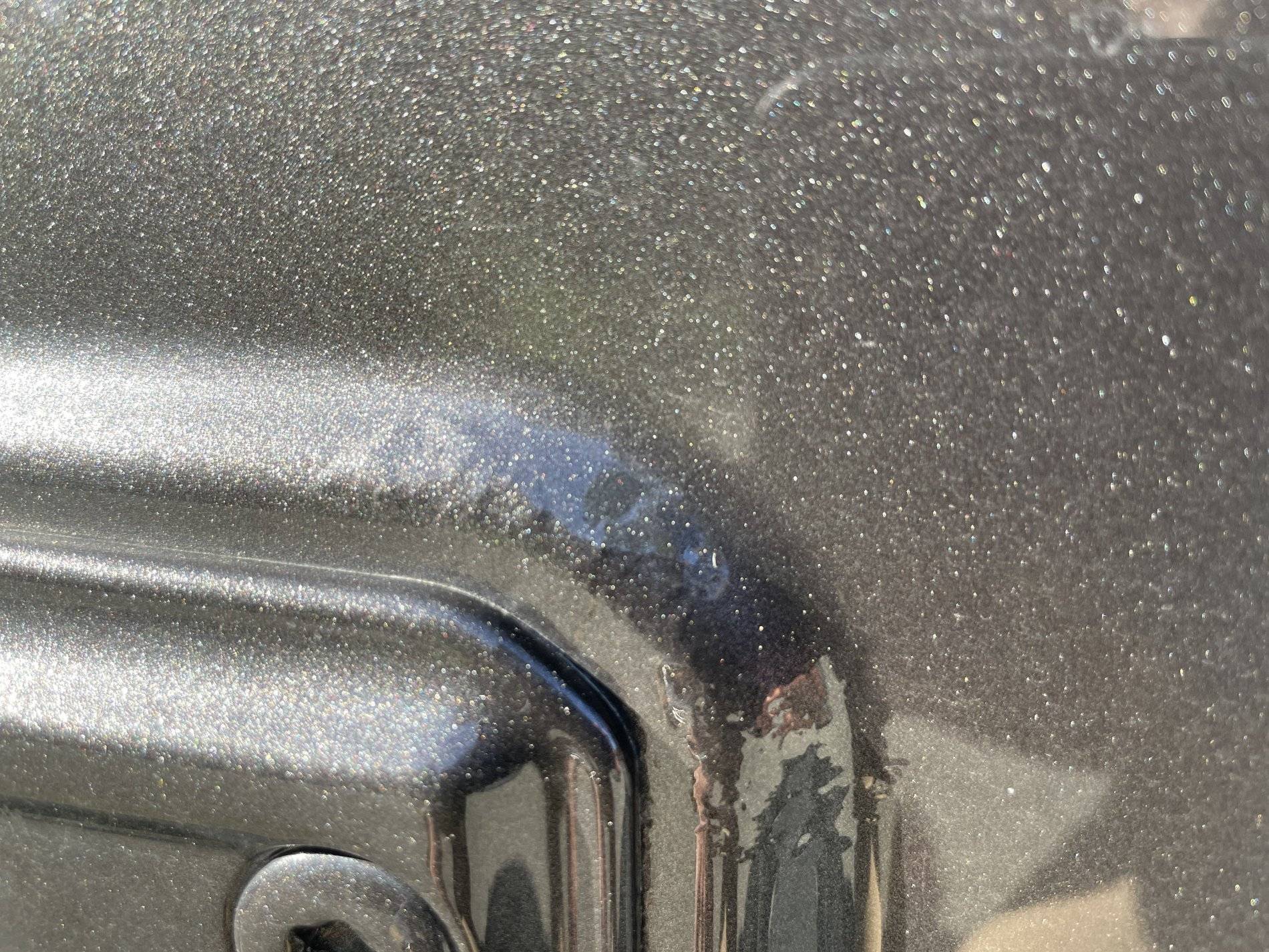 Jeep Wrangler JL Bubbles in Paint at Door Hinges IMG_5845