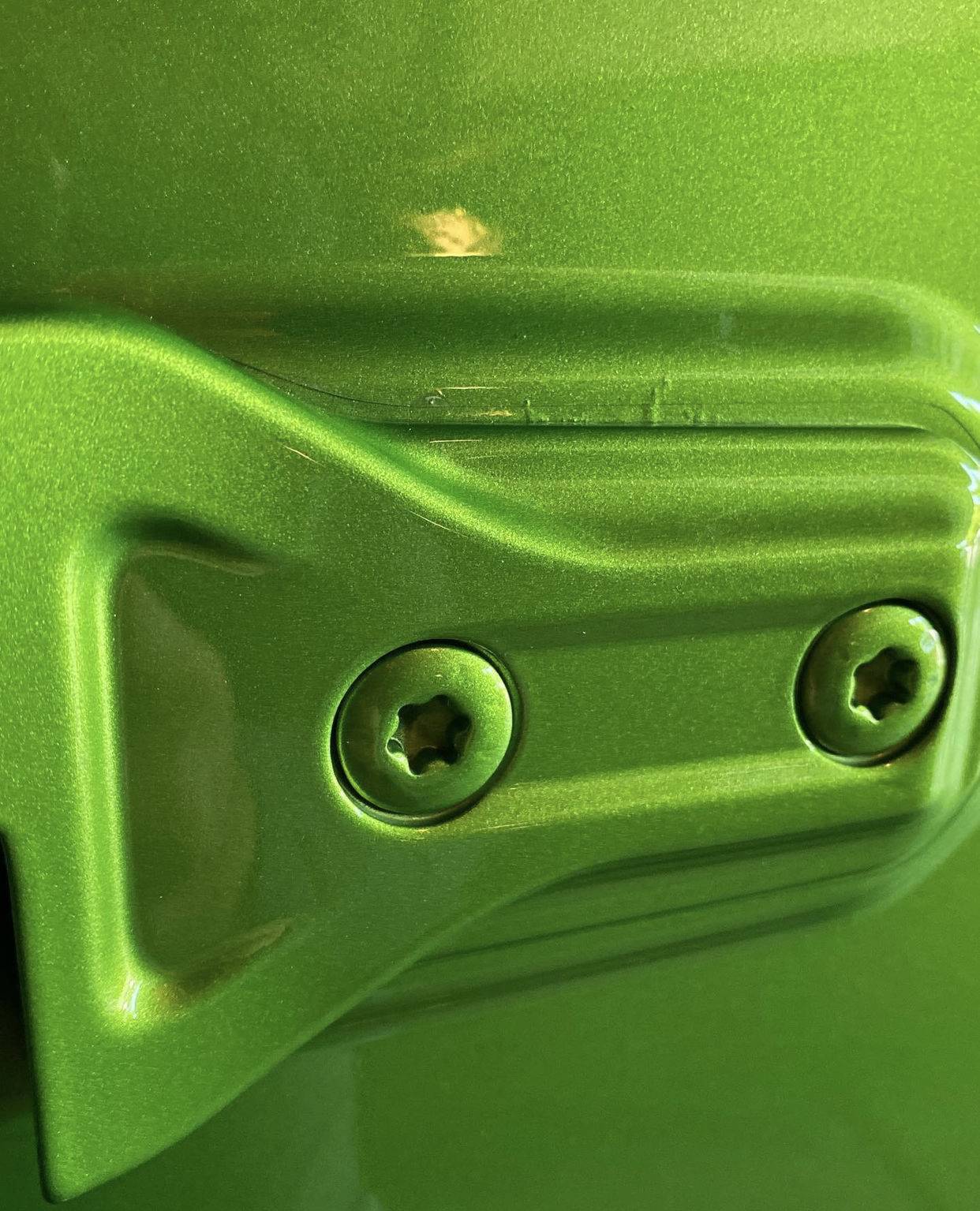 Jeep Wrangler JL Bubbles in Paint at Door Hinges CA28C000-1BC0-44EF-A325-67DCF286B49E