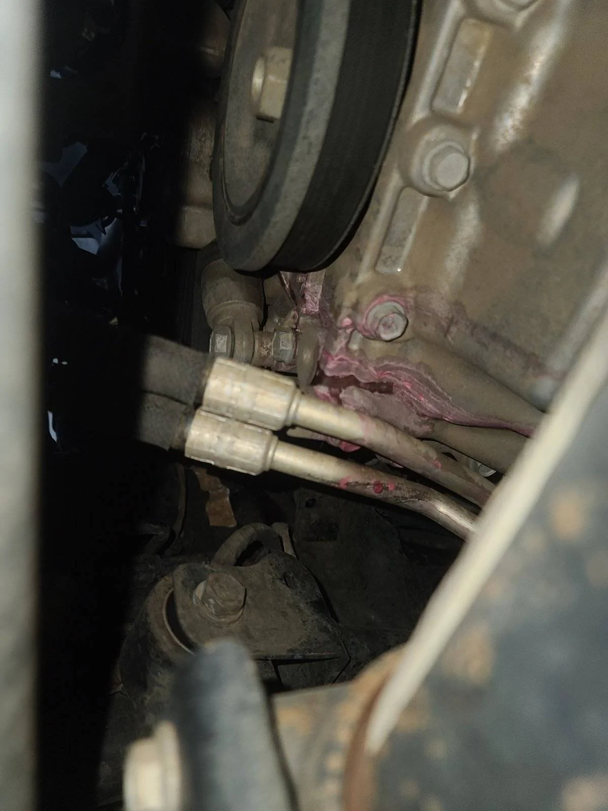 Jeep Wrangler JL Red leaking liquid under jeep 16184359753383012771231292757058
