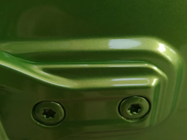 Jeep Wrangler JL Bubbles in Paint at Door Hinges 1