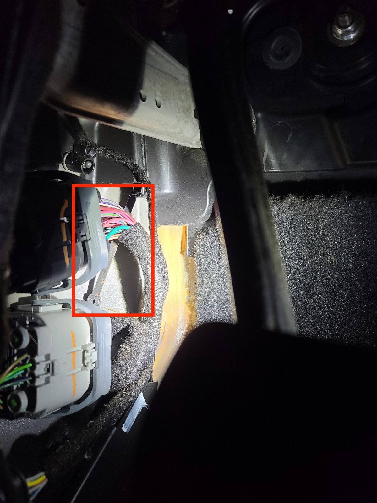 Jeep Wrangler JL wiring through the firewall 20210415_160256