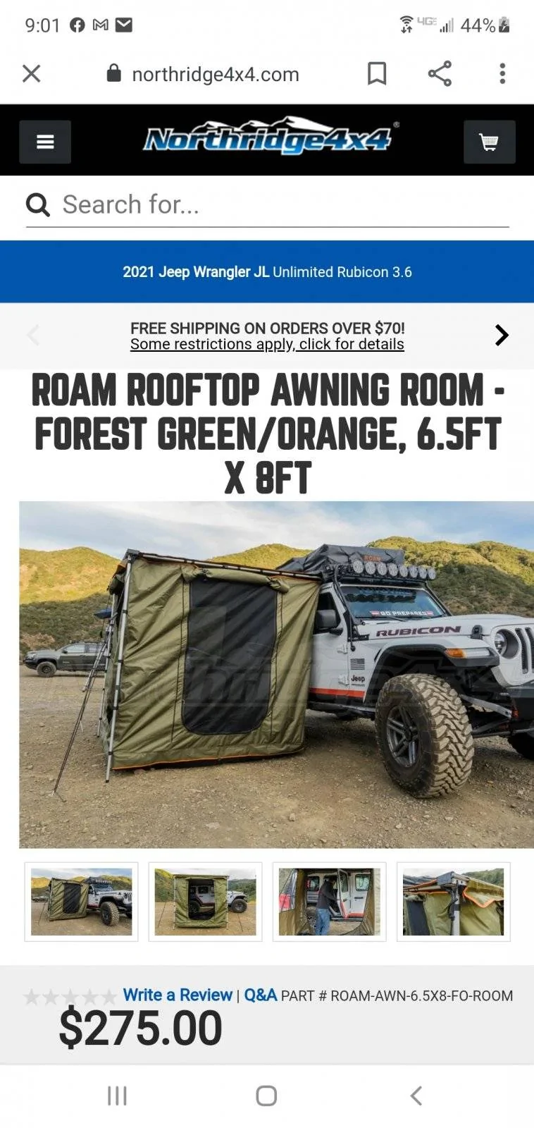 Jeep Wrangler JL Awning room Screenshot_20210418-210128_Googl