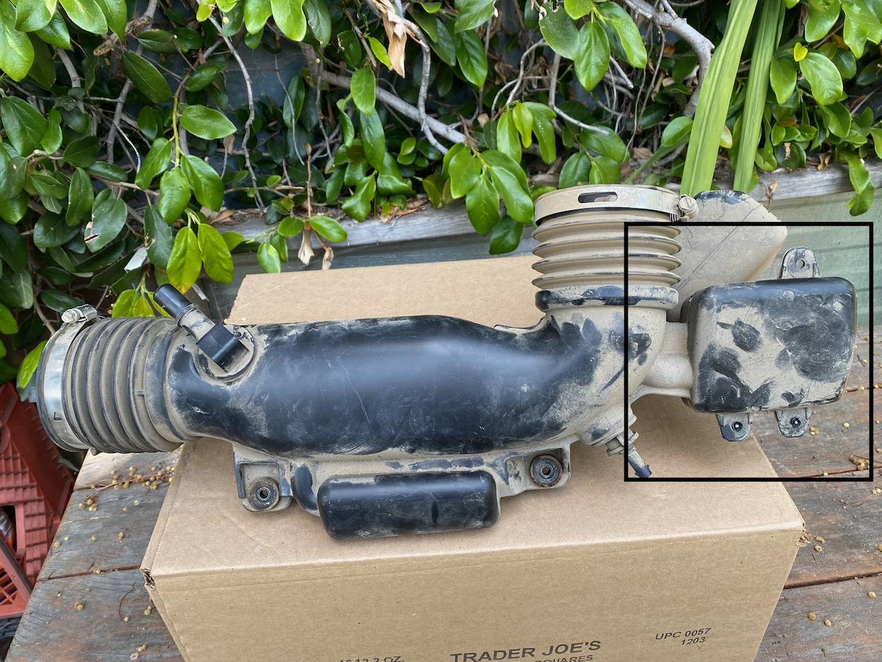 Jeep Wrangler JL Air Intake Question stock JL 3.6 air intake tube (a