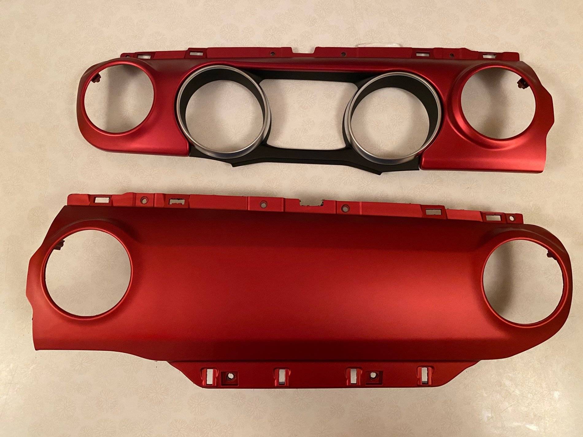 Jeep Wrangler JL Rubicon RED Dash Panels IMG_2920