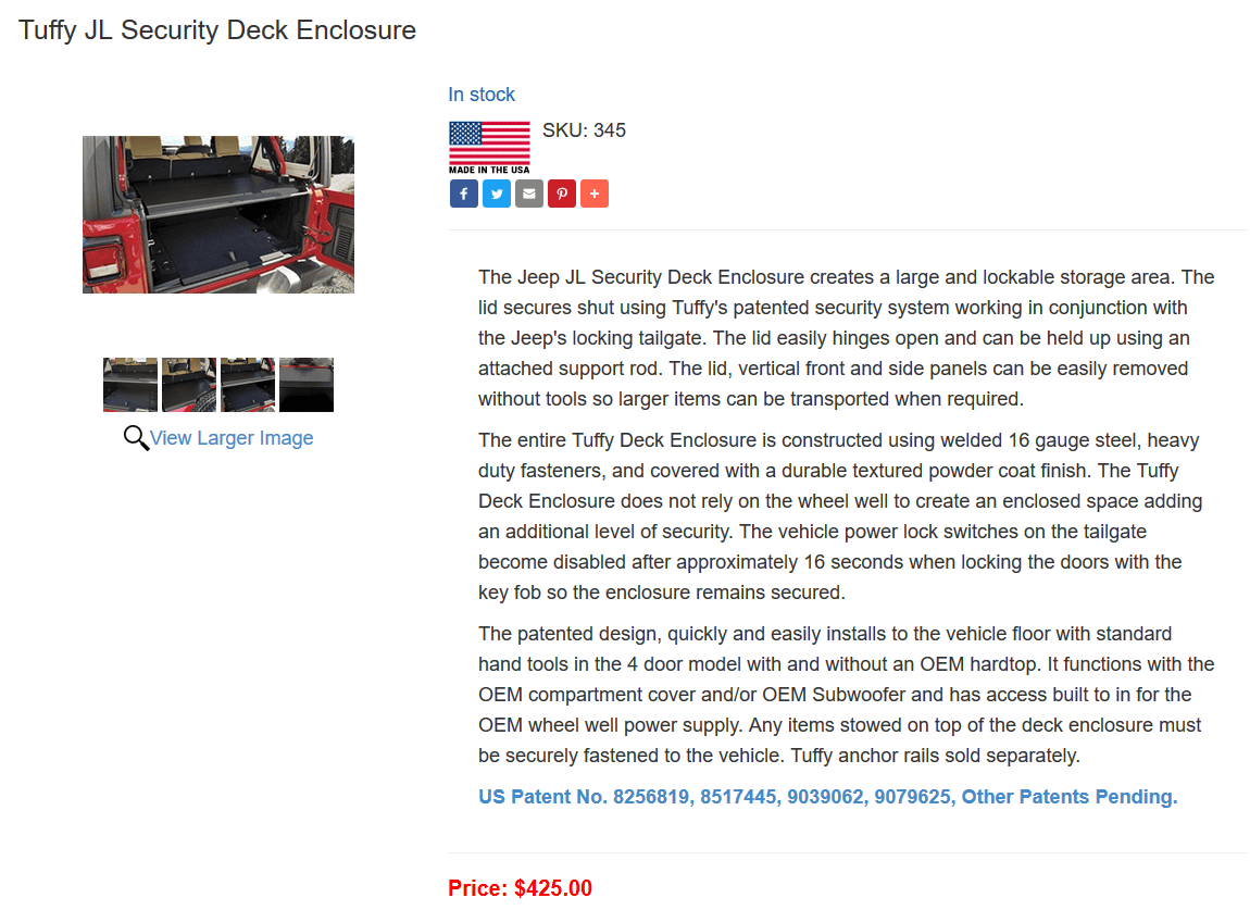 Jeep Wrangler JL Tuffy security deck for JL Wrangler upload_2018-5-18_11-51-36