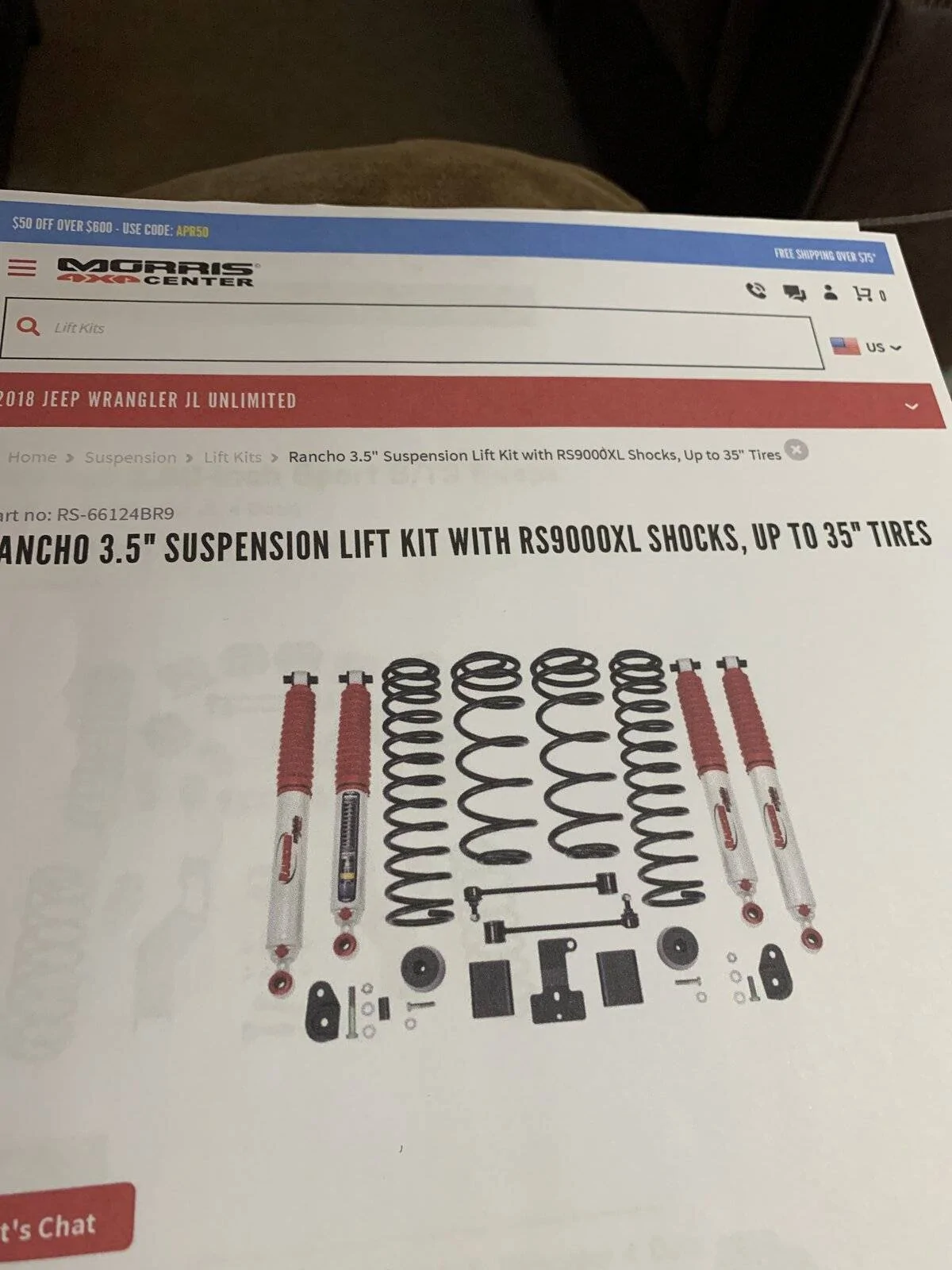 Jeep Wrangler JL Lift and Front driveshaft. imag