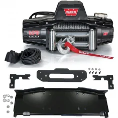 Jeep Wrangler JL Winch Mount for Plastic Bumper maximus-3-warn-vr-evo-winch-mount-packag