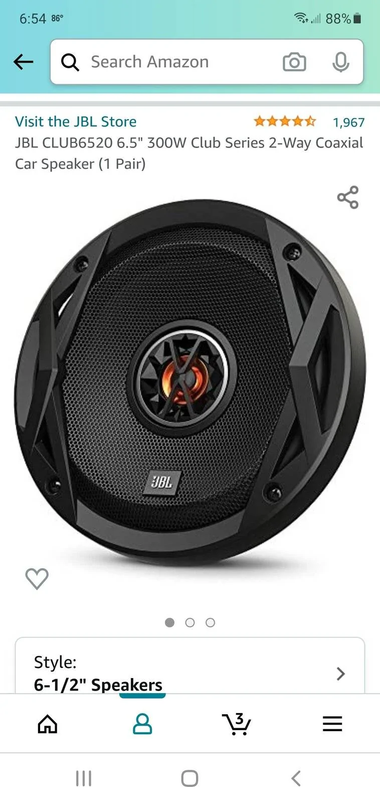 Jeep Wrangler JL Soundbar speaker downgrade?? Screenshot_20210429-185430_Amazon Shopping