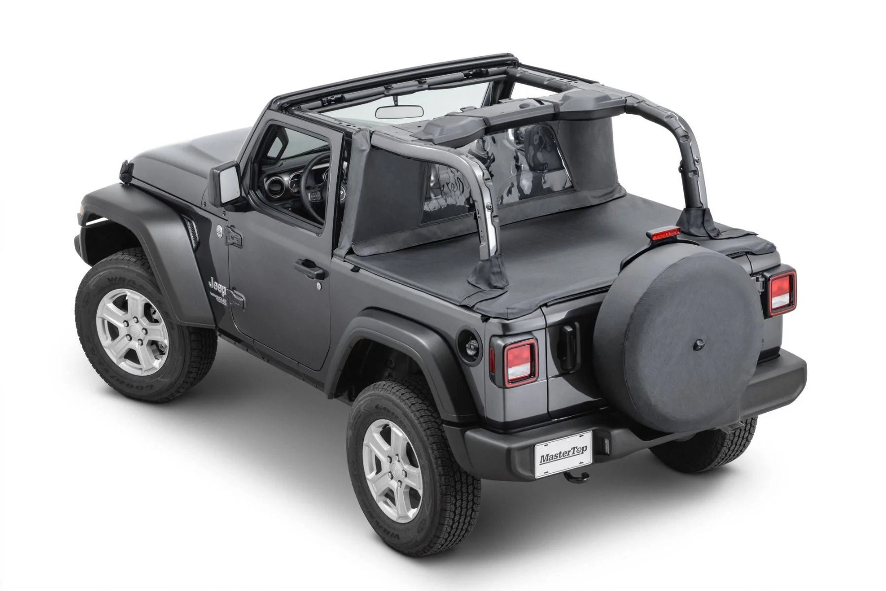 GPCA Freedom Pack PRO Copertura Per Bagagliaio Jeep Wrangler JL 2018-2023 4 Porte: Tonneau Cover Regolabile E Impermeabile Per Sport, Sahara, Rubicon. Facile Installazione, Con Anelli A D. - 5