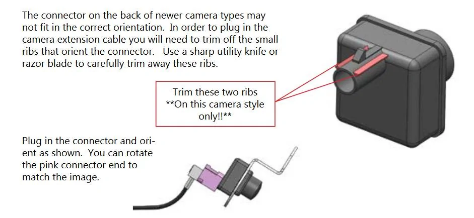 Jeep Wrangler JL Back up Camera wire extension Snap3