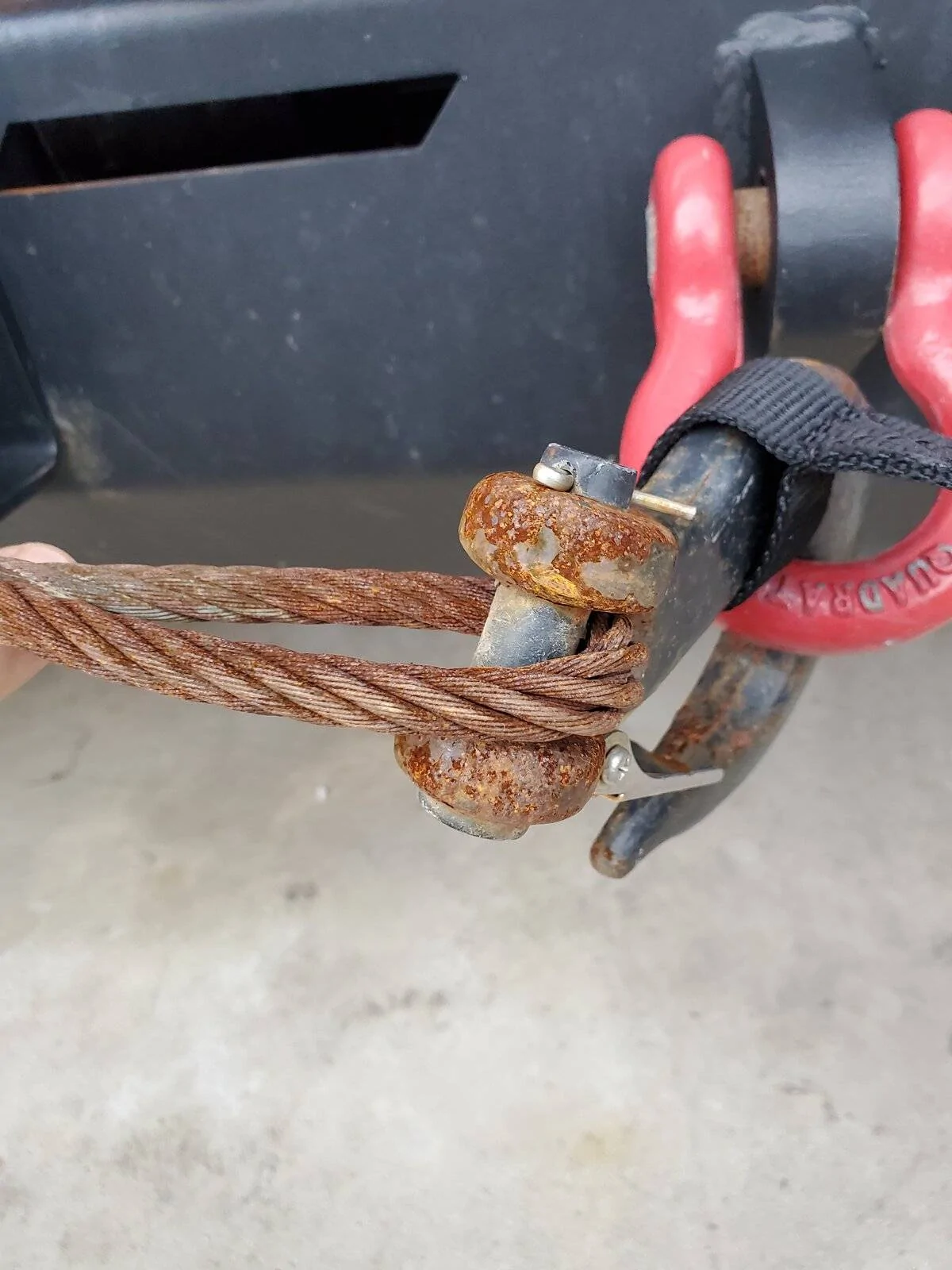 Jeep Wrangler JL Winch Cable Repair 20210506_191848