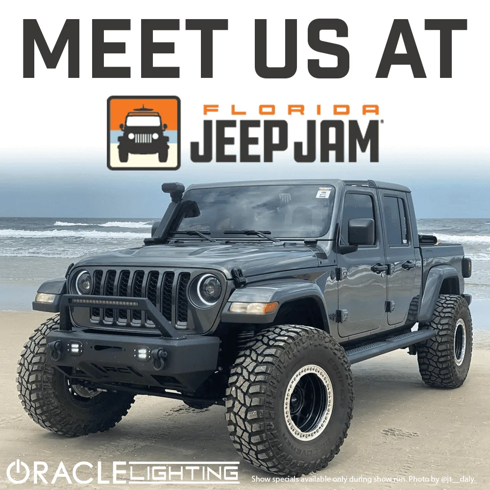 Jeep Wrangler JL 2021 Show Schedule | Stop by ORACLE Lighting! jeep jam2