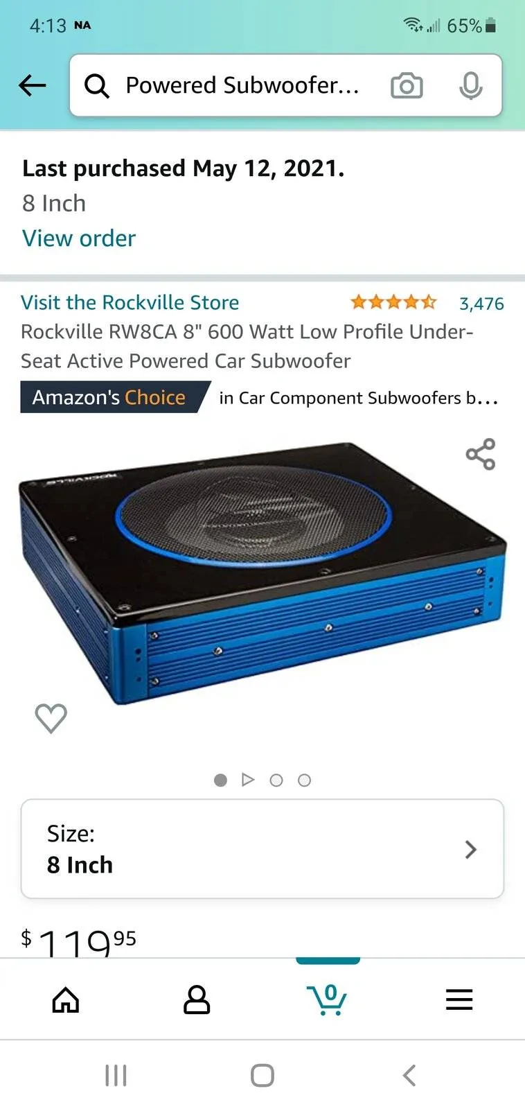 Jeep Wrangler JL Under seat powered subs?? Screenshot_20210512-161313_Amazon Shopping