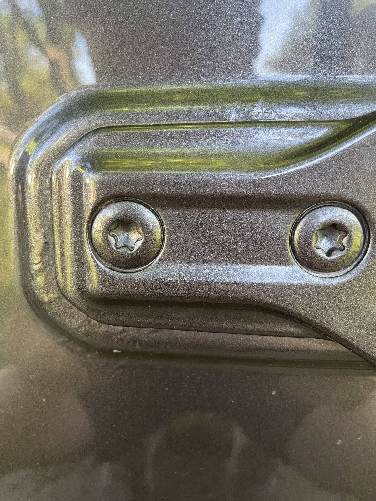 Jeep Wrangler JL Bubbles in Paint at Door Hinges 6B8159A8-BE85-4434-B8B0-04B3098C80E0