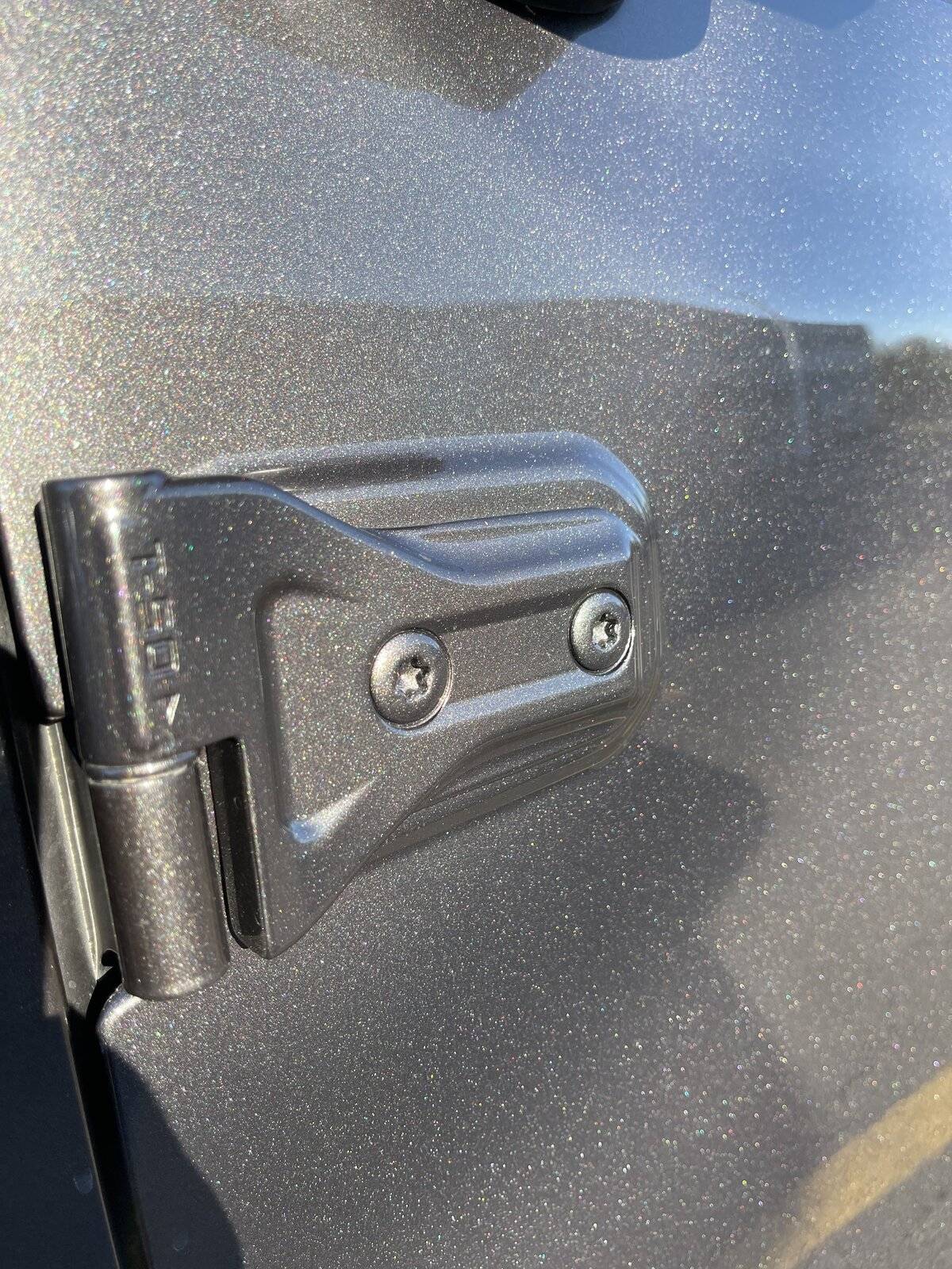 Jeep Wrangler JL Bubbles in Paint at Door Hinges 94079C31-5BBE-4DB7-807E-4D865F3BAEC0