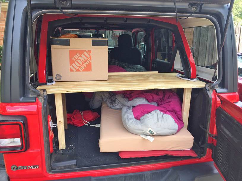 Jeep Wrangler JL cheap sleep system (for 1 person) IMG_4262b
