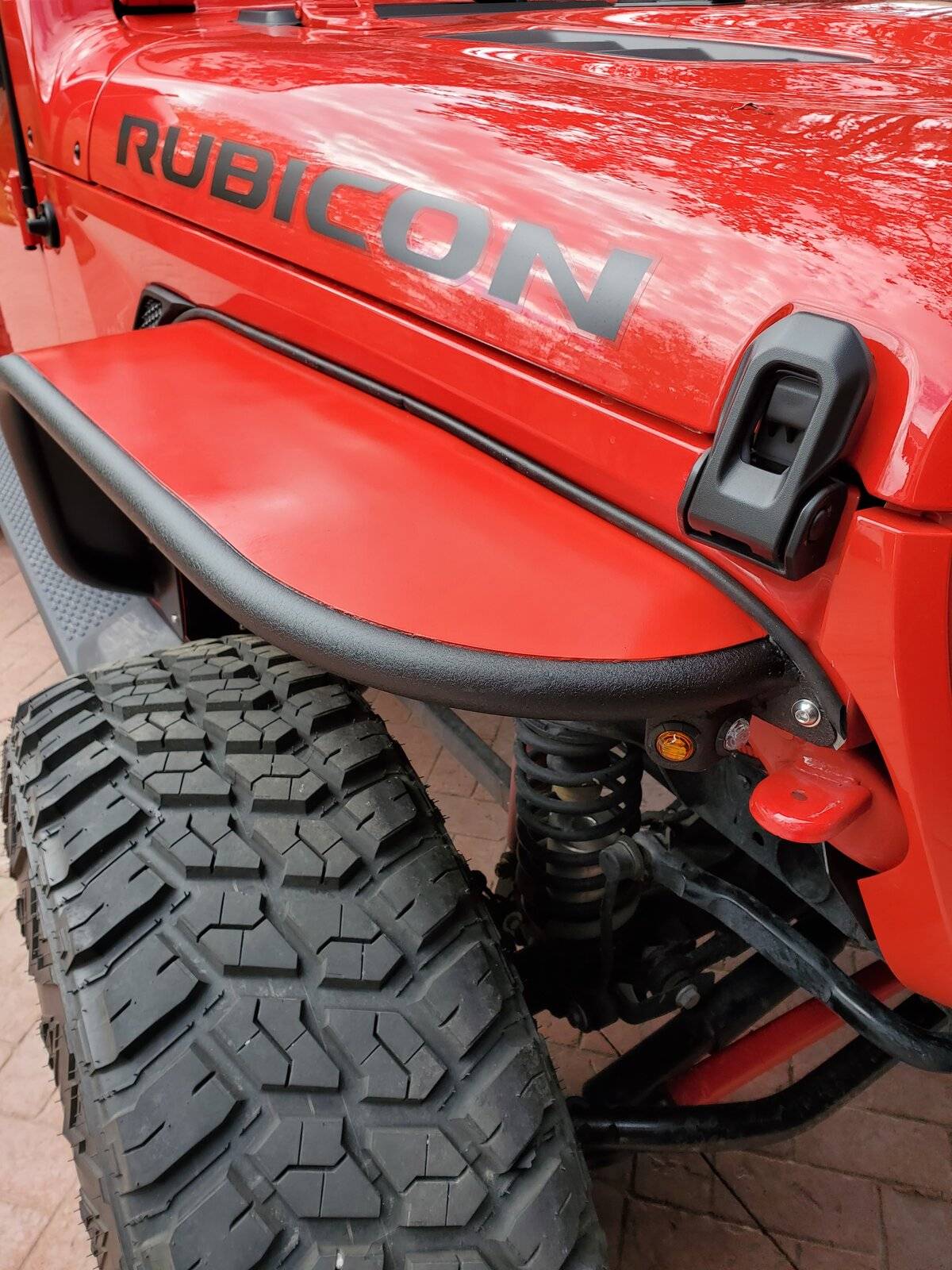 Jeep Wrangler JL Fishbone Step Slider install 20210418_162352