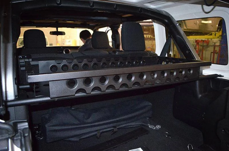 Jeep Wrangler JL Interior cargo basket with angled soft top ACEJLCARGO4D-B_2000x