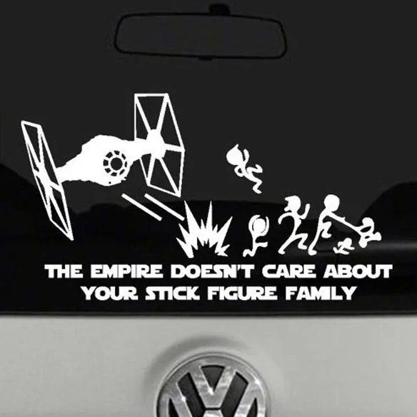 Jeep Wrangler JL Jeep humor waiting room ( ** NO POLITICS ** ) The-Empire-Doesnt-Care-About-Your-Stick-Figure-Family-Vinyl-Decal-Sticker