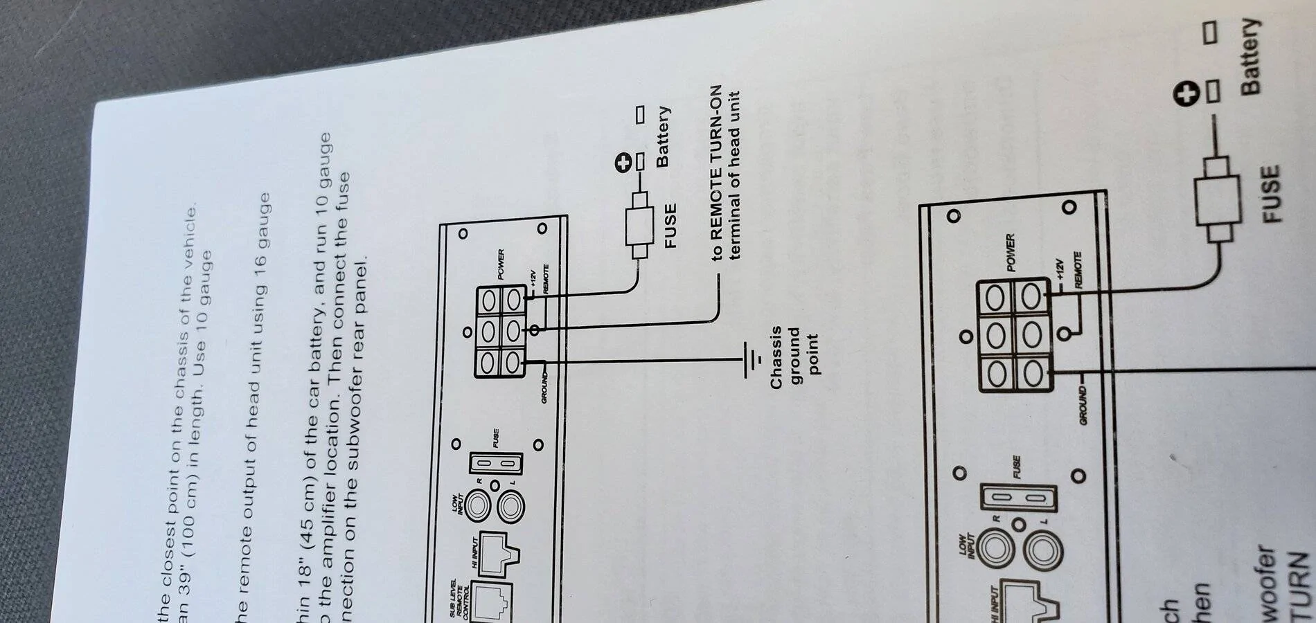Jeep Wrangler JL Teyes CC2 connection to powered sub 20210516_112514