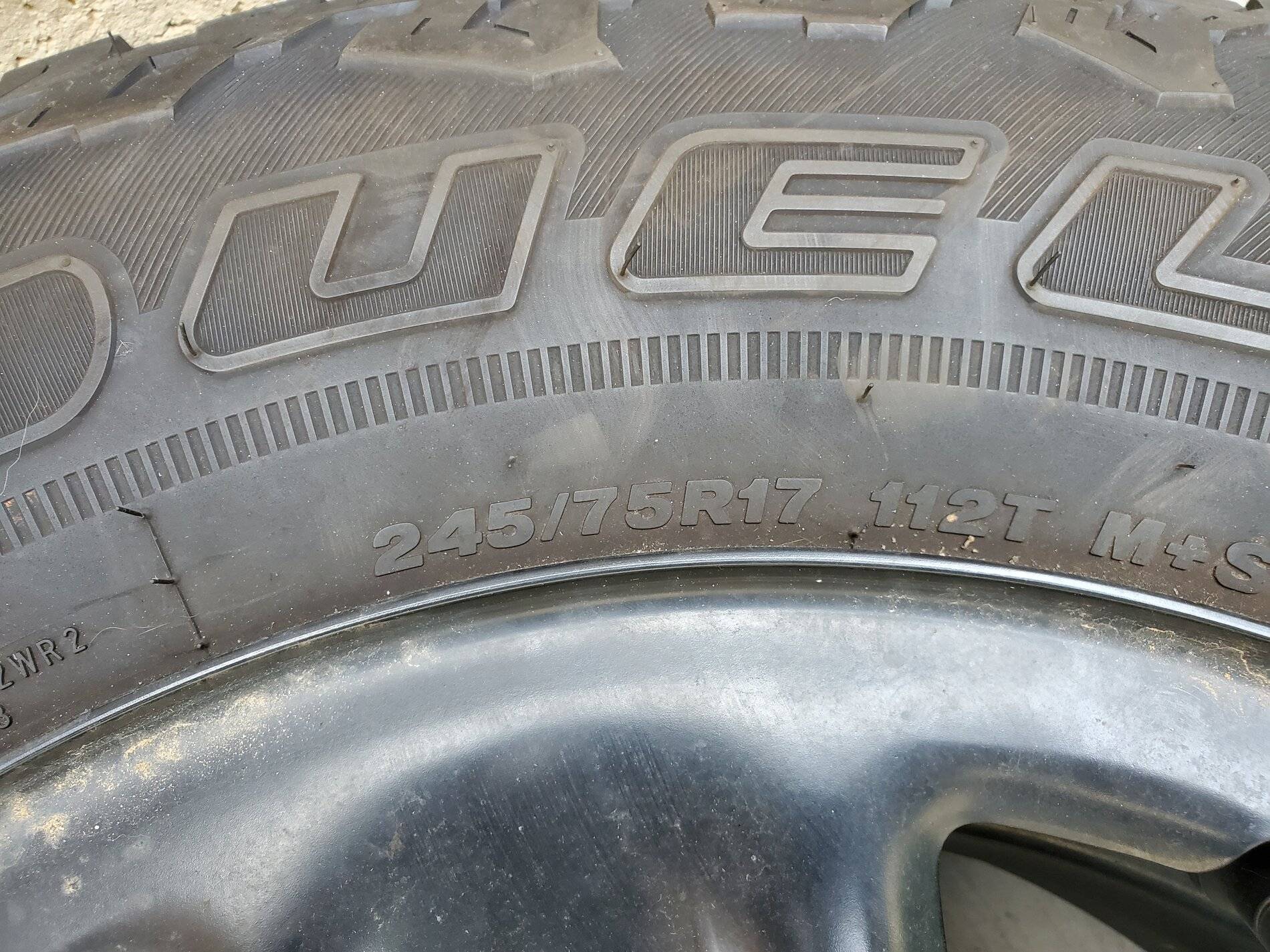 Jeep Wrangler JL Black "steely" wheels and tires. 20210516_165531
