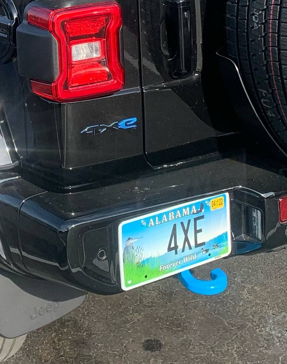 Jeep Wrangler JL 4xe license plate 8388CB2B-24AF-4D61-896E-C5B463D63C06