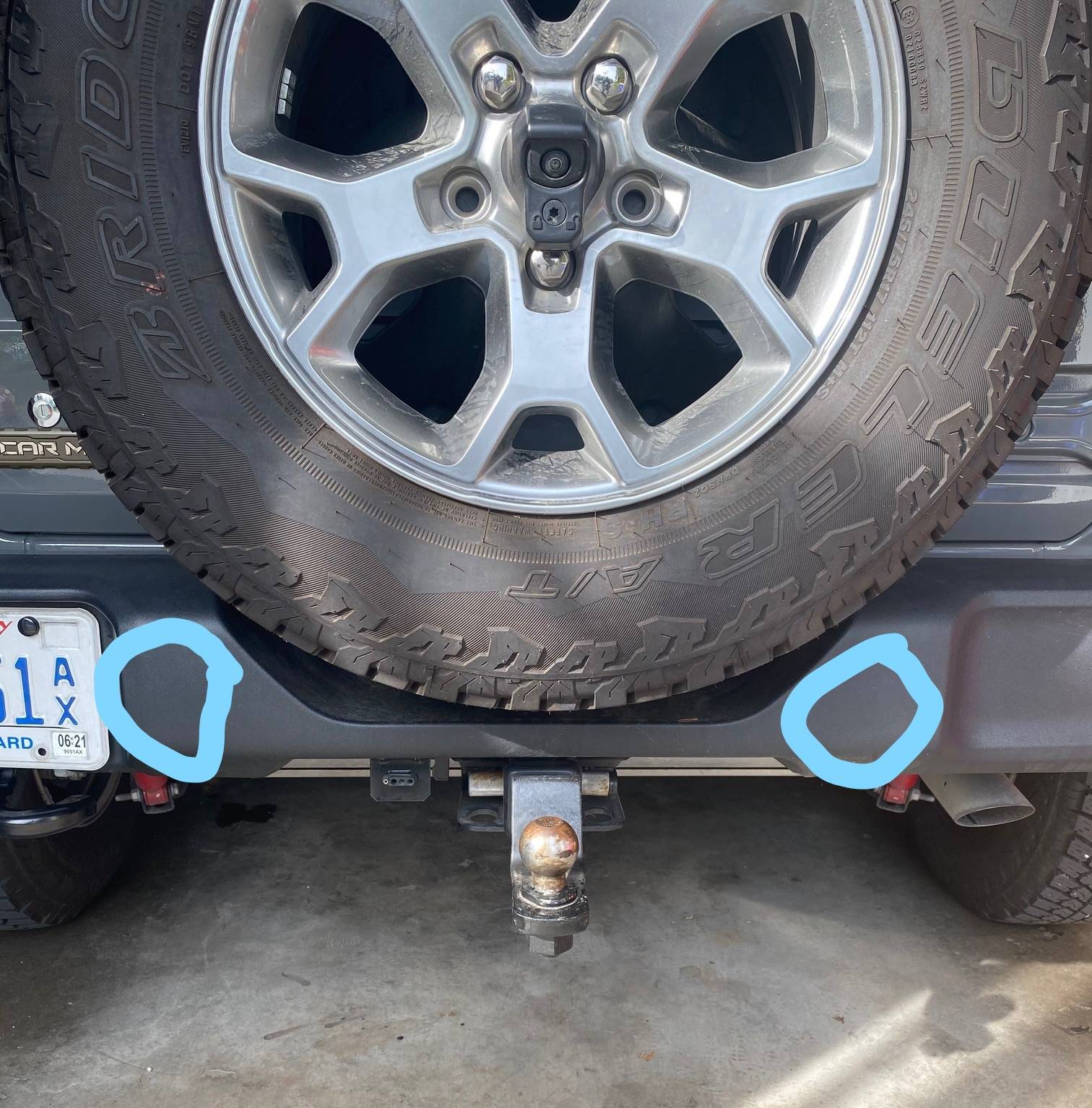 Jeep Wrangler JL Adding LED back-up lighting Inkedreverse light_LI