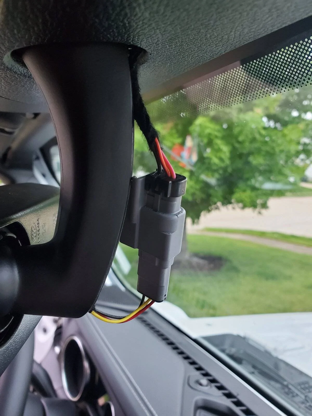 Jeep Wrangler JL Hard wire radar detector 20210528_192138