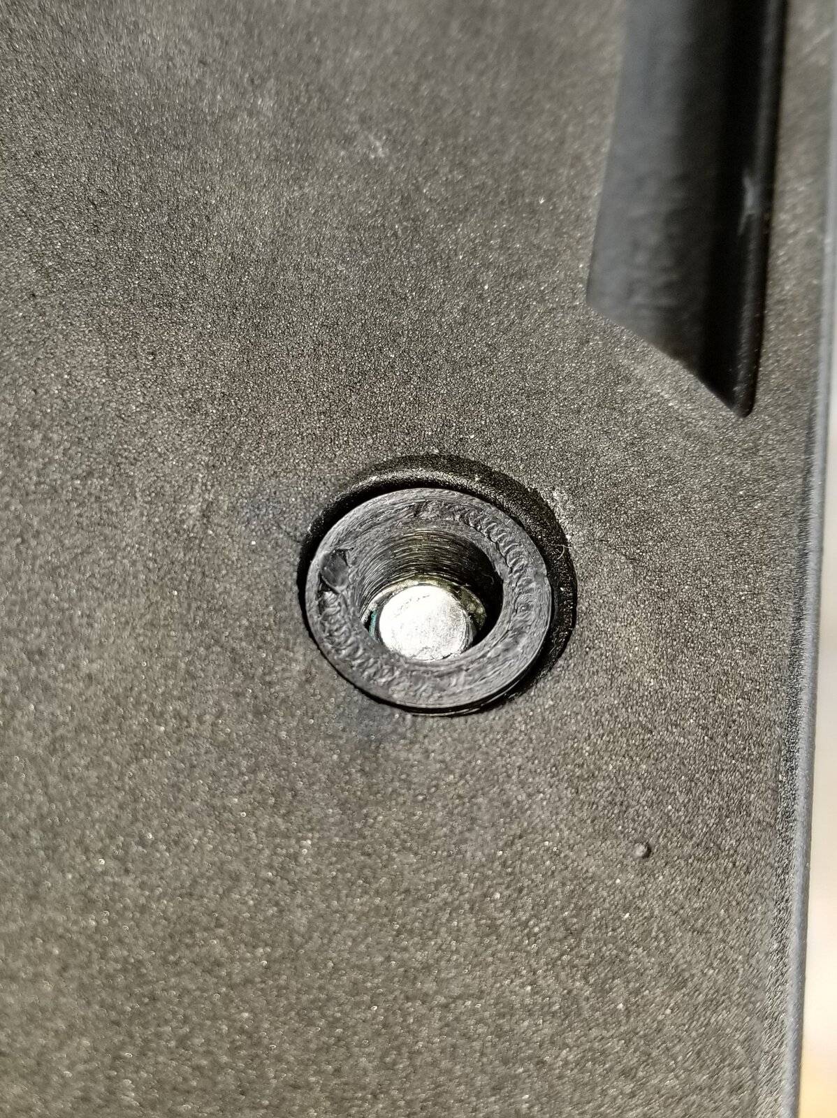 Jeep Wrangler JL Rhino Rack Nut Dropped Down in Mount washer-in