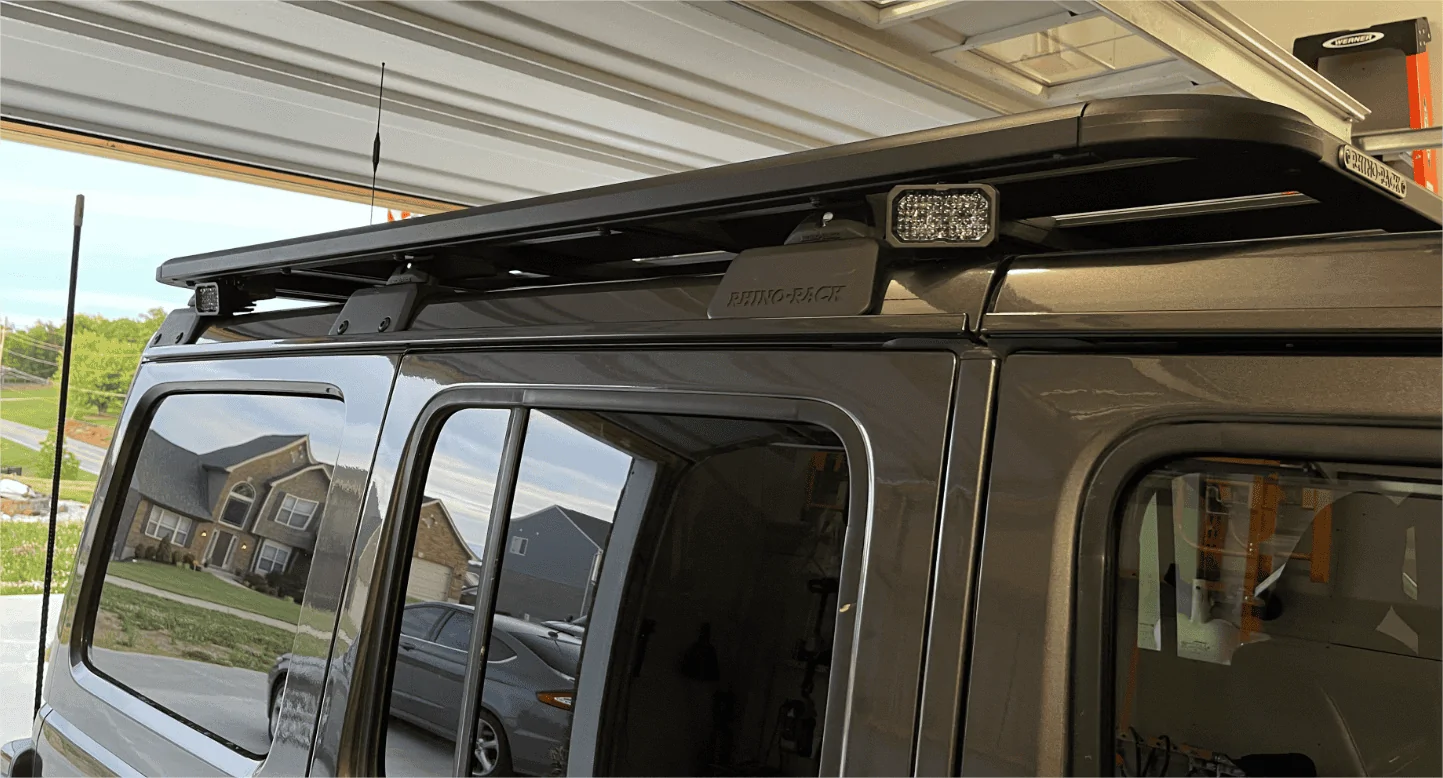Jeep Wrangler JL Diode Dynamics SSC2 Meets Rhino Rack Platform 1622510150298