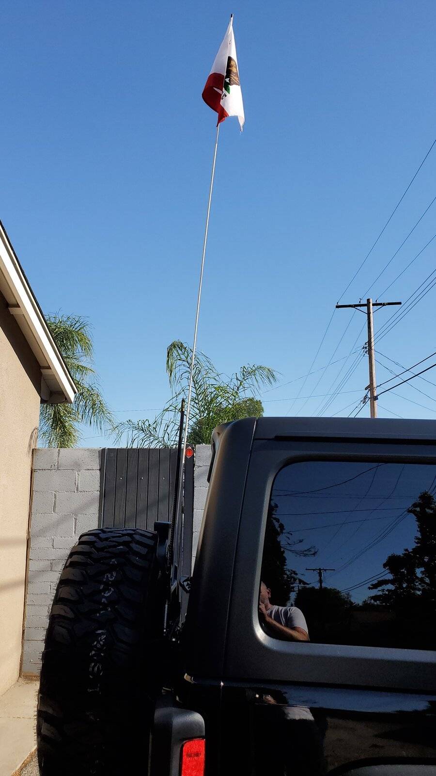 Jeep Wrangler JL All In One GMRS/CB/Flag Mount 20210602_172051