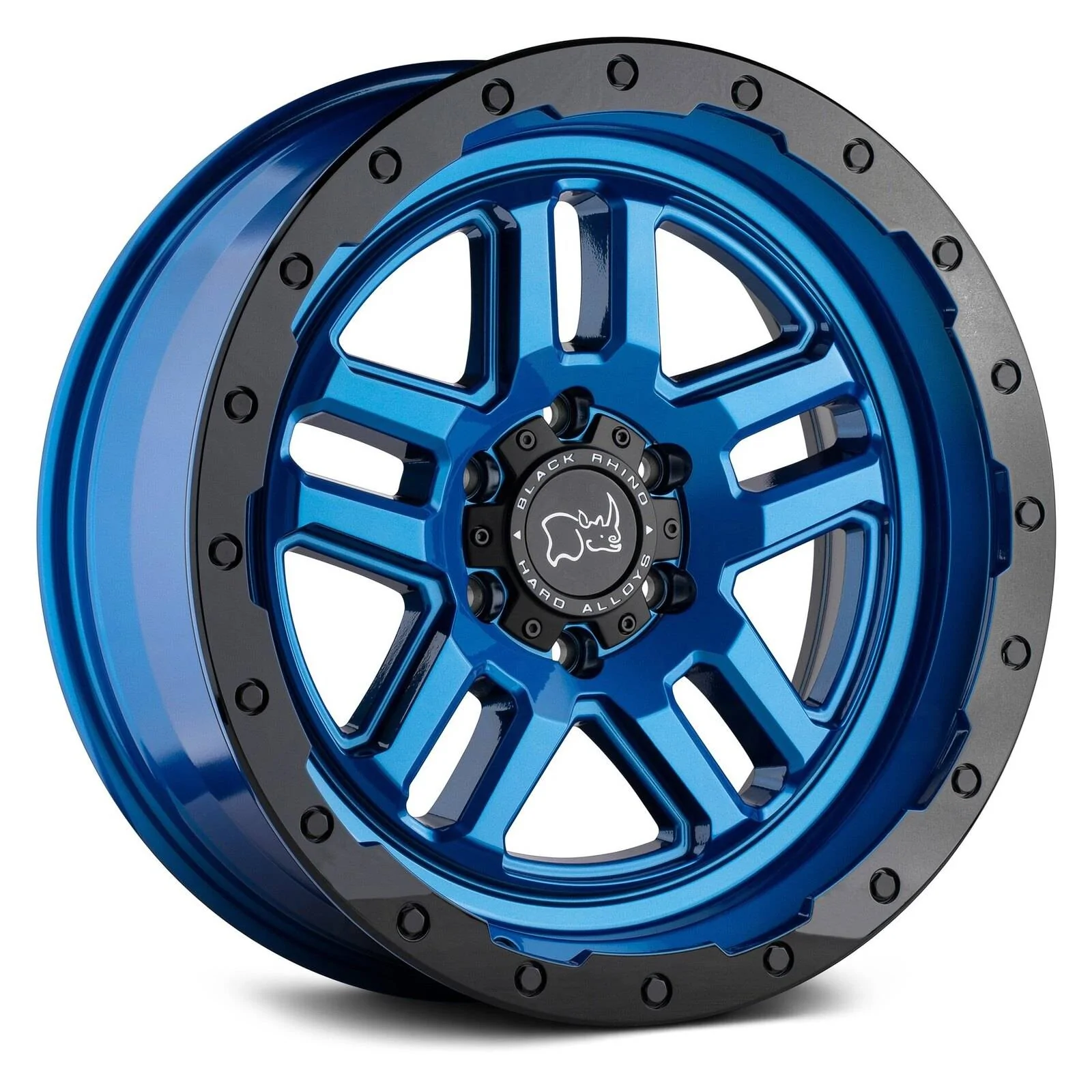 Jeep Wrangler JL Blue accented wheels black-rhino-barstow-dearborn-blu