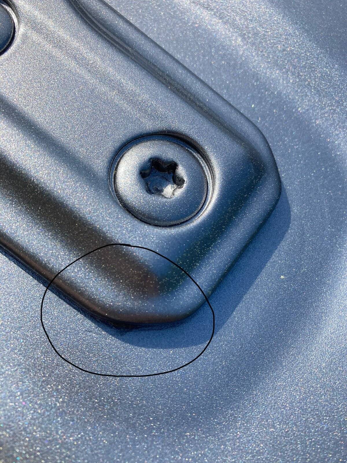 Jeep Wrangler JL Bubbles in Paint at Door Hinges 41775BD6-B3C2-41C5-A1E4-55D353C6B452